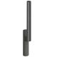 Handle SI-Line HS300 non locking + outer sliding grip, RAL8022 brown