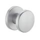 Door knob K7 on round rose, inactive, concealed fastening from opposite side, st. seel