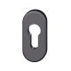 PZ key rose for framed doors FSB 17 1757 (1 pc.), alum. textured matt S8 black