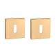 APRILE Q BB square rose 53 x 53mm, thickness 7mm, gold-tone matt