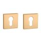 APRILE Q PZ square rose 53 x 53mm, thickness 7mm, gold-tone matt