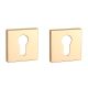APRILE Q PZ square rose 53 x 53mm, thickness 7mm, gold-tone PVD polished