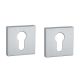 APRILE Q PZ square rose 53 x 53mm, thickness 7mm, chrome-plated satin