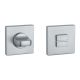 APRILE Q WC turn 4x4/6/8mm, with square rose 53 x 53mm, thickness 7mm, chrome-plated satin