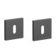 APRILE Q BB square rose 53 x 53mm, thickness 7mm, black
