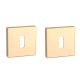 APRILE Q BB square rose 53 x 53mm, thickness 7mm, gold-tone PVD polished