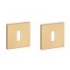 APRILE Q BB square rose 53 x 53mm, thickness 7mm, gold-tone satin