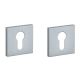 APRILE Q PZ square rose 53 x 53mm, thickness 7mm, chrome-plated satin