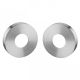 Handle roses RC.08.N, round, stainless steel, nylon subrose
