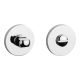 APRILE R WC turn 4x4/6/8mm, with round roses, Ø 53mm, 7mm, chrome-plated polished