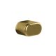 B7 Oval-shaped cylinder knob, gold PVD (TG)