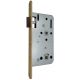 Mortise lock 115-1/2-WC 55/78-20, brass matt