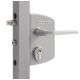 Gate lock for recatangular profiles 40-60mm, silver