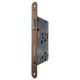 Mortise lock Si 22 BB 55/72-20, brown colored, RH