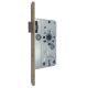 Mortise lock Si 22 BB 55/72-20, brass matt, LH