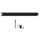 Stumdomų durų bėgio prailginimo komplektas 90cm, plienas, juoda