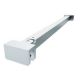 SQUARE stabilisation rod glass/glass 90°, 400 mm, bright chrome-plated