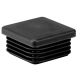 Post plug 50x50mm, black RAL9005