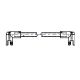 Stabilisation rod glass/glass 90°, 1240 mm, bright chrome-plated