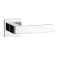 ST HIRA BAC handle set with square roses, chrome-plated polished