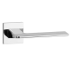 ST OMA BAC handle set with square roses, chrome-plated polished