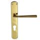 TESS handle set with backplates PZ/72mm, brass satin/polished