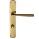 TESS handle set with backplates WC/78mm 117NT, brass satin/polished