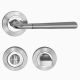 TESS handle/rose 102 set.WC 233NT, satin chrome+ polished chrome