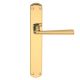 TESS handle set with backplates BAC, brass satin/polished
