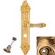 TIFFANY MESH handle set with backplates WC 225NT, patine matt