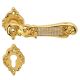 TIFFANY MESH handle set with roses 018 PZ, polished gold+crystals
