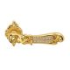 TIFFANY MESH handle/rose 018 set.BAC,gold plated + crystals