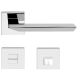 TRIO ZINCRAL rankenos rinkinys su rozetėmis 024 grt.WC 234NT, poliruotas chromas