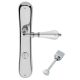 VERONICA handle/backplate set WC 233NT, polished chrome+crystal