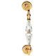 VERONICA 900 pull handle, 200 mm, polished brass/crystal