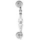 VERONICA 900 pull handle, 200 mm, polished chrome/crystal