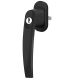 Window handle with key VICTORY, black RAL 9005