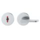 WC rose 12 1735 00488 with extended stopper and indicator,  door thickness 39-58 mm, aluminium F1