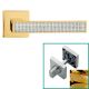 ZEN MESH handle set with roses 019 WC 233NT, brass gold-plated with crystals