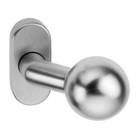 Ugniai atsparus durų burbulas ant ovalo formos rozetės DIECKMANN K4 FS NT