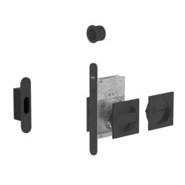 Sliding door lock with WC knob in square rose JNF 20.938