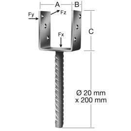 Lengvas laikiklis 71314-320 (B tipo)
