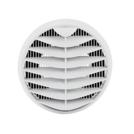 AEROTUBE DD160 facade grille, PVC white