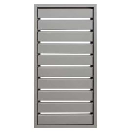 Slēģu paneļi ALU-SILQ ar alumīnija rāmi un fiksētām alumīnija lamelēm. BLANK.