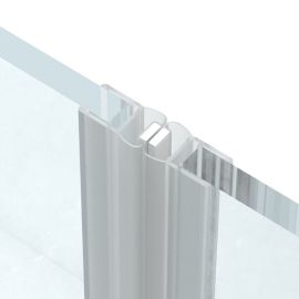 Magnetic sealing profile for shower unit 180° glass/glass