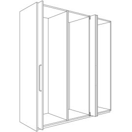 Baldų durų (sūpuojamų/stumdomų) įrenginių sistema HAWA CONCEPTA 25/30/40/50