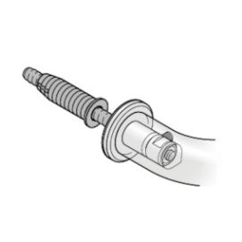One-sided fixing for pull handles FSB 05 0580