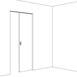 HAWA JUNIOR 100 B POCKET sliding door system for installation in wall structures with minimal installation height