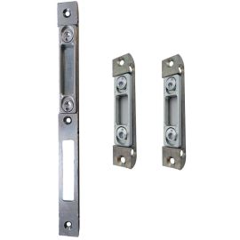 Set of flush strike plates for multi-point locks with bolts KFV 19-504/2319-504