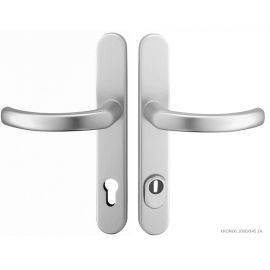 ALIUMINIO Apsauginės rankenos rėminėms durims KRONOS 2000 ZA ALU su cilindro apsauga